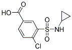 4-CHLORO-3-[(CYCLOPROPYLAMINO)SULFONYL]BENZOIC ACID Struktur