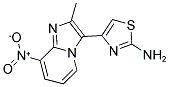 4-(2-METHYL-8-NITRO-IMIDAZO[1,2-A ]PYRIDIN-3-YL)-THIAZOL-2-YLAMINE Struktur