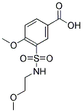 4-METHOXY-3-[[(2-METHOXYETHYL)AMINO]SULFONYL]BENZOIC ACID Struktur