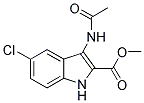 3-ACETYLAMINO-5-CHLORO-1H-INDOLE-2-CARBOXYLIC ACID METHYL ESTER Struktur