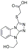 [9-(2-HYDROXY-ETHYL)-9H-BENZO[4,5]IMIDAZO[2,1-C][1,2,4]TRIAZOL-3-YLSULFANYL]-ACETIC ACID Struktur