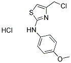 4-(CHLOROMETHYL)-N-(4-METHOXYPHENYL)-1,3-THIAZOL-2-AMINE HYDROCHLORIDE Struktur