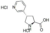 (+/-)-TRANS-4-(3-PYRIDINYL)PYRROLIDINE-3-CARBOXYLIC ACID DIHYDROCHLORIDE Struktur