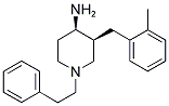 CIS-3-(2-METHYLBENZYL)-1-(2-PHENYLETHYL)PIPERIDIN-4-AMINE Struktur