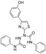 N~1~-PHENYL-1-[4-(3-HYDROXYPHENYL)-1,3-THIAZOL-2-YL]-N~2~-PHENYL-1,2-HYDRAZINEDICARBOXAMIDE Struktur