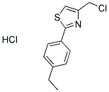 4-(CHLOROMETHYL)-2-(4-ETHYLPHENYL)-1,3-THIAZOLE HYDROCHLORIDE Struktur