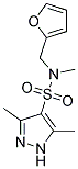 N-(2-FURYLMETHYL)-N,3,5-TRIMETHYL-1H-PYRAZOLE-4-SULFONAMIDE Struktur