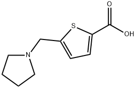 5-(PYRROLIDIN-1-YLMETHYL)THIOPHENE-2-CARBOXYLIC ACID Struktur