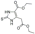 ETHYL 5-(2-ETHOXY-2-OXOETHYL)-2-THIOXO-2,3-DIHYDRO-1H-IMIDAZOLE-4-CARBOXYLATE Struktur