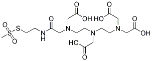 N-[S-METHANETHIOSULFONYLCYSTAMINYL]DIETHYLENETRIAMINEPENTAACETIC ACID, MONOAMIDE Struktur