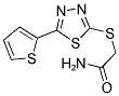 2-([5-(2-THIENYL)-1,3,4-THIADIAZOL-2-YL]SULFANYL)ACETAMIDE Struktur