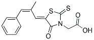 [5-(2-METHYL-3-PHENYL-ALLYLIDENE)-4-OXO-2-THIOXO-THIAZOLIDIN-3-YL]-ACETIC ACID Struktur