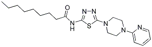 N-(5-(4-(PYRIDIN-2-YL)PIPERAZIN-1-YL)-1,3,4-THIADIAZOL-2-YL)NONANAMIDE Struktur