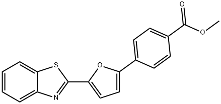 4-(5-BENZOTHIAZOL-2-YL-FURAN-2-YL)-BENZOIC ACID METHYL ESTER Struktur