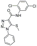 N-(2,5-DICHLOROPHENYL)-5-(METHYLTHIO)-1-PHENYL-1H-1,2,3-TRIAZOLE-4-CARBOXAMIDE Struktur