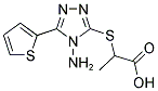 2-([4-AMINO-5-(2-THIENYL)-4H-1,2,4-TRIAZOL-3-YL]SULFANYL)PROPANOIC ACID Struktur