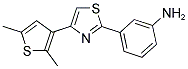 3-[4-(2,5-DIMETHYL-THIOPHEN-3-YL)-THIAZOL-2-YL]-PHENYLAMINE Struktur