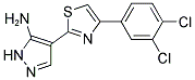 4-[4-(3,4-DICHLORO-PHENYL)-THIAZOL-2-YL]-2H-PYRAZOL-3-YLAMINE Struktur