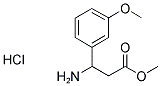 3-AMINO-3-(3-METHOXY-PHENYL)-PROPIONIC ACID METHYL ESTER HYDROCHLORIDE Struktur