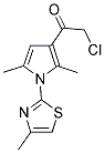 2-CHLORO-1-[2,5-DIMETHYL-1-(4-METHYL-1,3-THIAZOL-2-YL)-1H-PYRROL-3-YL]ETHANONE Struktur