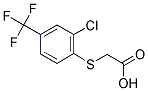 ACETIC ACID, [[2-CHLORO-4-(TRIFLUOROMETHYL)PHENYL]THIO]- Struktur