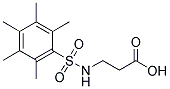 3-[[(PENTAMETHYLPHENYL)SULFONYL]AMINO]PROPANOIC ACID Struktur