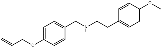 N-(4-(ALLYLOXY)BENZYL)-2-(4-METHOXYPHENYL)ETHANAMINE Struktur