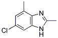 6-CHLORO-2,4-DIMETHYL-1H-BENZOIMIDAZOLE Struktur