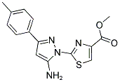 METHYL 2-[5-AMINO-3-(4-METHYLPHENYL)-1H-PYRAZOL-1-YL]-1,3-THIAZOLE-4-CARBOXYLATE Struktur