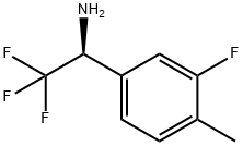 (1S)-2,2,2-TRIFLUORO-1-(3-FLUORO-4-METHYLPHENYL)ETHYLAMINE Struktur