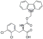 (R)-3-(2,3-DICHLORO-PHENYL)-2-(9H-FLUOREN-9-YLMETHOXYCARBONYLAMINO)-PROPIONIC ACID Struktur