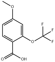 4-METHOXY-2-(TRIFLUOROMETHOXY)BENZOIC ACID Struktur