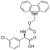 (R)-(3-CHLORO-PHENYL)-[(9H-FLUOREN-9-YLMETHOXYCARBONYLAMINO)]-ACETIC ACID Struktur