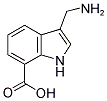 3-AMINOMETHYL-1H-INDOLE-7-CARBOXYLIC ACID Struktur