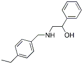 2-((4-ETHYLBENZYL)AMINO)-1-PHENYLETHANOL Struktur