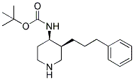 TERT-BUTYL [CIS-3-(3-PHENYLPROPYL)PIPERIDIN-4-YL]CARBAMATE Struktur