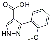 3-(2-METHOXYPHENYL)-1H-PYRAZOLE-4-CARBOXYLIC ACID Struktur