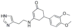 5-(3,4-DIMETHOXYPHENYL)-3-{[2-(1H-IMIDAZOL-4-YL)ETHYL]AMINO}CYCLOHEX-2-EN-1-ONE Struktur