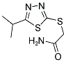 2-[(5-ISOPROPYL-1,3,4-THIADIAZOL-2-YL)SULFANYL]ACETAMIDE Struktur