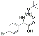 (S)-(4-BROMO-PHENYL)-TERT-BUTOXYCARBONYLAMINO-ACETIC ACID Struktur