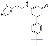 3-(2-(1H-IMIDAZOL-4-YL)ETHYLAMINO)-5-(4-TERT-BUTYLPHENYL)CYCLOHEX-2-ENONE Struktur