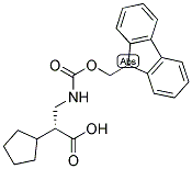 (R)-2-CYCLOPENTYL-3-(9H-FLUOREN-9-YLMETHOXYCARBONYLAMINO)-PROPIONIC ACID Struktur