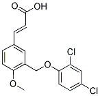 (2E)-3-(3-[(2,4-DICHLOROPHENOXY)METHYL]-4-METHOXYPHENYL)-2-PROPENOIC ACID Struktur