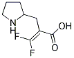 3,3-DIFLUORO-2-(2-PYRROLIDINYLMETHYL)ACRYLIC ACID Struktur