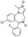 8-CHLORO-6-(2-FLUOROPHENYL)-1-METHYL-4H-IMIDAZO[1,5-A][1,4]BENZODIAZEPINE 2,5-DIOXIDE Struktur