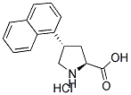 (+/-)-TRANS-4-(1-NAPHTHYL)PYRROLIDINE-3-CARBOXYLIC ACID HYDROCHLORIDE Struktur