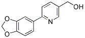 [6-(1,3-BENZODIOXOL-5-YL)PYRIDIN-3-YL]METHANOL Struktur