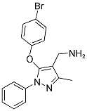 [5-(4-BROMOPHENOXY)-3-METHYL-1-PHENYL-1H-PYRAZOL-4-YL]METHYLAMINE Struktur