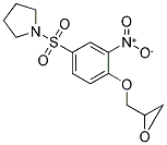 1-([3-NITRO-4-(OXIRAN-2-YLMETHOXY)PHENYL]SULFONYL)PYRROLIDINE Struktur