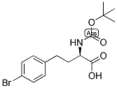 (R)-4-(4-BROMO-PHENYL)-2-TERT-BUTOXYCARBONYLAMINO-BUTYRIC ACID Struktur